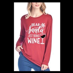 Dear Santa Wine Tee